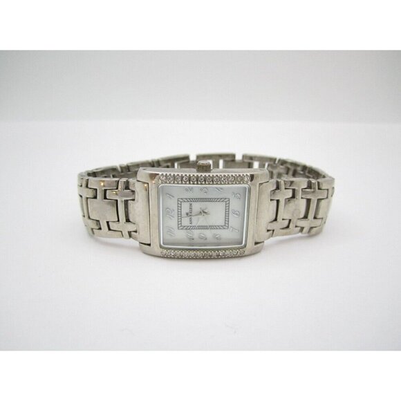 Women Anne Klein Quartz Analog 21mm Dial Tank Style Watch (G677) "New Battery" - Picture 3 of 9